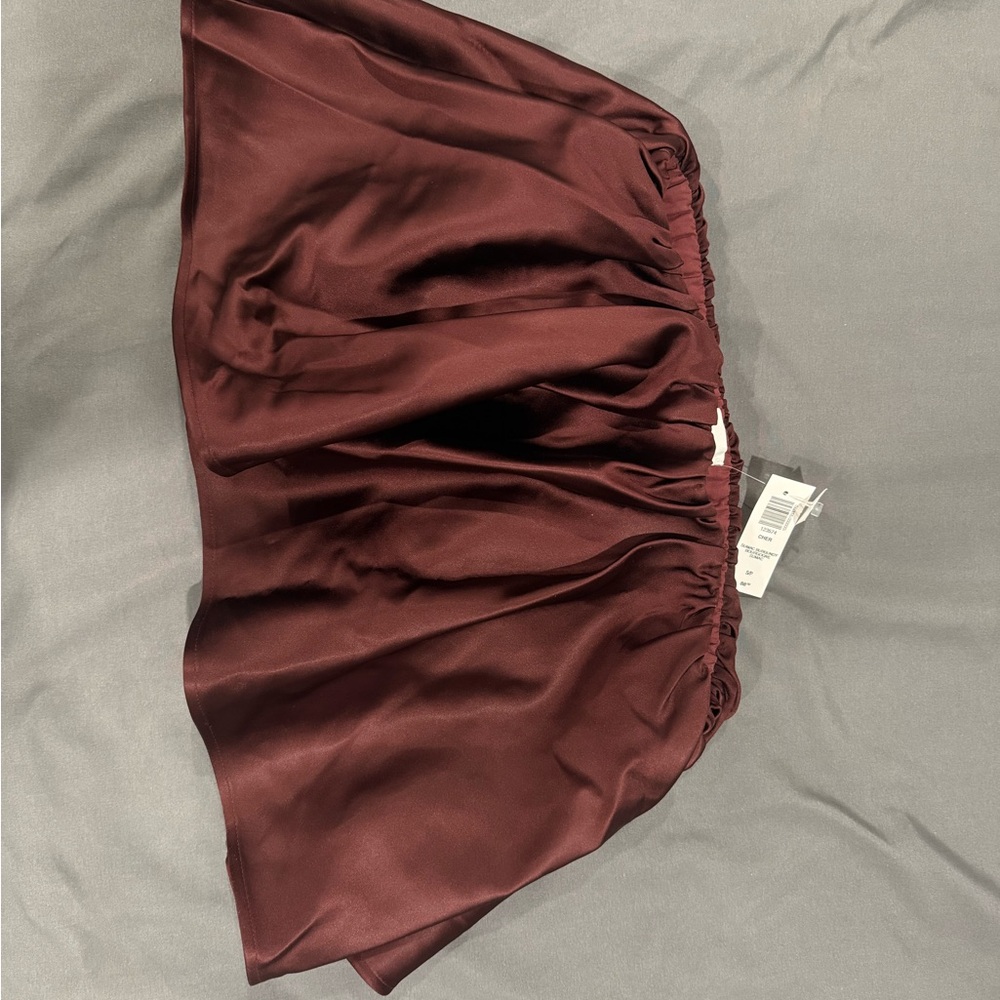 Elegant Burgundy Skirt Aritzia